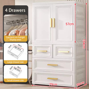 Jbos Wardrobe Cabinet for Clothes Storage Small Home Simple Modern Cabinet Storage Rental Room