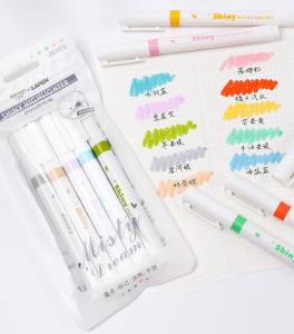 Merisen x Lapen Shiny Highlighter Student Children Cute and Shiny 5 pieces