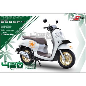 CUTTING STIKER SCOOPY TAHUN 2020 MODEL CONVERSE ALL STAR - AKSESORIS MOTOR BODY SCOOPY NEW - STIKER LIS CUTTING CONVERSE - CTS - 420 Design