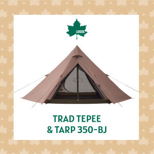 LOGOS Trad Tepee & Tarp 350-BJ เต็นท์กระโจม พร้อมฟลายชีท (สำหรับครอบครัว)