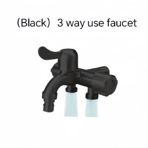 304 Stainless Steel Three Way Faucet Wall Three Way Tap Multifunctional Stainless Steel Faucet