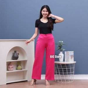 Celana kulot scuba cubit Haighwaish / celana kulot wanita HW ( Muat BB 40-80kg )