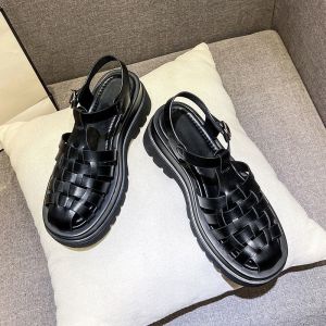 [ส่งเร็วพิเศษ!] One for all พร้อมส่งจากไทย รุ่น TX411 รองเท้าแตะแฟชั่น💕รองเท้าลำลอง ส้นสูง5cm สีดำ ครีม รองเท้าแตะ แต่งรู✅สายปรับได้ ใส่แล้วสวย