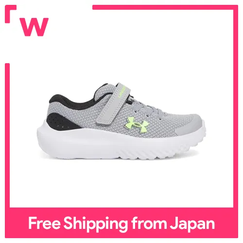 Under Armour Boys' Pre-School UA Surge AC Running Shoes Mod Gray x Black  x Hyper Green Lazada PH