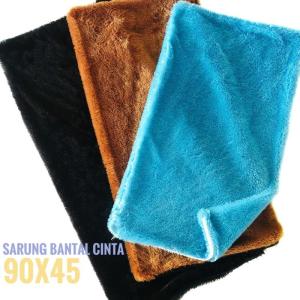90x45 Sarung Bantal Cinta Panjang Jumbo Bulu Lembut