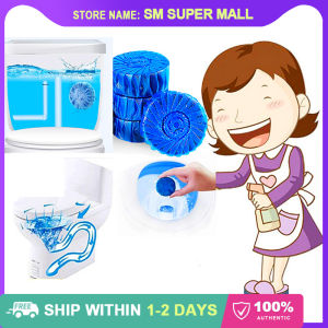 【Utility】Toilet Bowl Cleaner Toilet Deodorant Stain Remover  Automatic Bleach Blue Tab Tablet Flush Deodorizes Pill Block