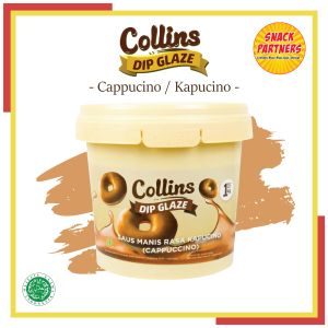 COLLINS DIP GLAZE 1 KG - Topping Selai Donat Roti Kue Aneka Rasa - Chocolate Coklat / Strawberry Stroberi / Milk Susu / Green Tea Teh Hijau / Tiramisu / Taro Talas / Cappucino Kapucino / Cheese Keju