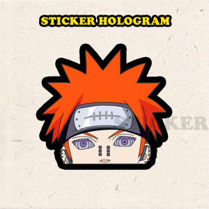 Stiker Hologram Pain Akatsuki ukuran 6 cm