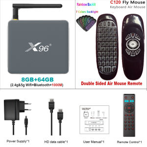 2021 New X96 X6 Android 11.0 TV Box RockChip RK3566 Quad Core Cortex A55 8K HD 2.4G&5G Wifi BT4.2 1000M 4GB 8GB 32GB 64GB 128GB Smart Media Player for Youtube Support Google Voice Assistant