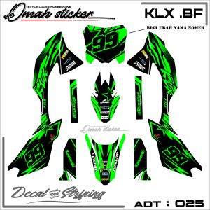 Striping KLX BFGSE - Sticker Striping Kawasaki KLX BFGSE Desain Racing. ADT.025