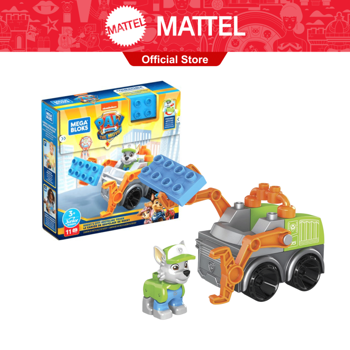 Mega Bloks PAW Patrol The Movie Rocky's City Recycling Truck Set
