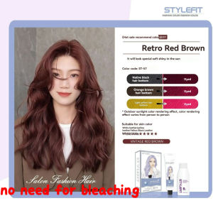 【SG Seller】Hair dye,2025Plant extract hair dye fresh odor Cover with white hair, no need bleach