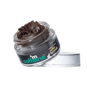 mCaffeine Coffee Lip Scrub for Dark Lips - 85% Reduction in Pigmentation | Exfoliates Dead Skin & Cures Chapped Lips | For Men & Women | Natural Vegan & Beeswax Free (12gm)
