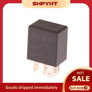 SHPYHT 4 pin 5 pin 30A 12V 24V ô tô Violet Relay ổ cắm với dây với thiết bị đầu cuối điều khiển ô tô thiết bị tự động xe tiếp sức