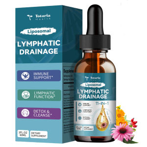 Totaria 11-in-1 Organic Lymphatic Support Drops [60ml / 2 fl oz]  Elderberry Burdock & Echinacea Liquid Tincture