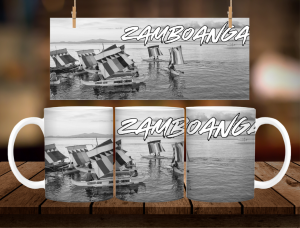 * 1 PC MUG WITH BOX * Black and White MUG NEW LOCAL DESIGN 11oz with BOX SOUVENIR ( SIARGAO TACLOBAN TAGAYTAY ZAMBALES ZAMBOANGA )