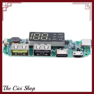 [The Cici Shop] LED Dual USB Micro Type-C Mobile Power Charging Board USB Circuit Protection
