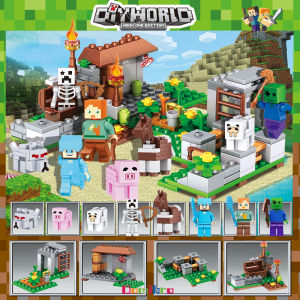 Building Blocks Educational Toys The Jungle Tree House Zombie Figures Building Blocks 6-12 tahun