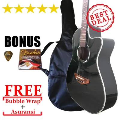 Gitar Akustik Yamaha APX500ii Warna Hitam Ada Trusrod Bonus Tas Senar Pick