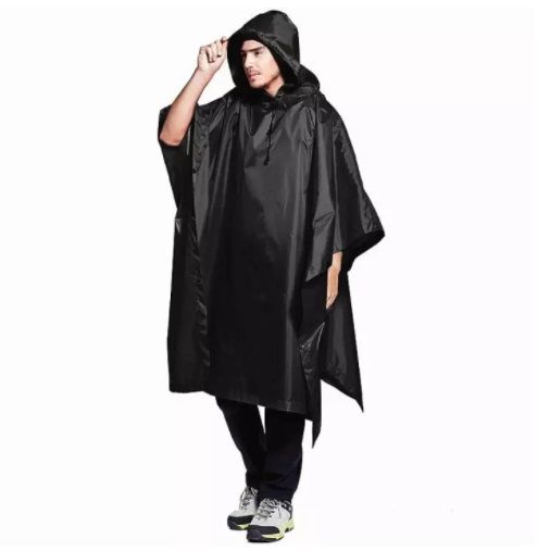 Multifunction Waterproof Raincoat Rain Coat Men Women Raining Poncho For  Fishing Motorcycle (Black) Lazada PH