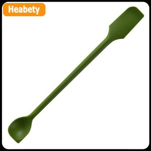 【2-3 days delivery】 1Pcs Silicone Spatula Heat Resistant Long Handle Dual-Ended Scraper With Spoon Jam Spatulas Kitchen Gadget Kitchen Accessories