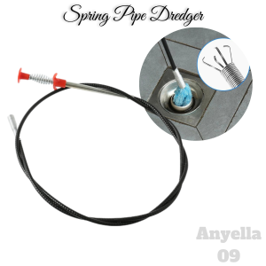 ANYELLA  Sewer Pipe Bathroom Hair Sewer Sink Cleaning Tools Snake Spring Pipe Dredging Tool Kitchen Accessories