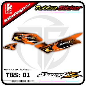 Striping List Variasi Yamaha Scorpio Z - Stiker Striping Motor Scorpio Z. TBS.01