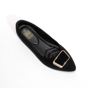 Sepatu Wanita Flatshoes Cantik Pita Kotak Mutiara 821-12 IMPORT