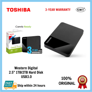 Toshiba Canvio Ready hard drive External portable HDD (500GB/1TB/2TB/4TB) USB 3.0 SuperSpeed 2.5" High speed hard disk extend fast storage / for Computer Laptop