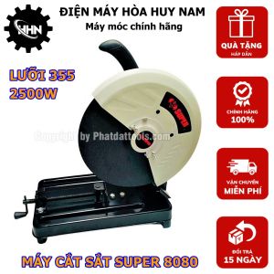 Máy Cắt Sắt Super 8080 - Công Suất 2500W - Kèm Sẵn Lưỡi Cắt 355mm - HÀNG CHÍNH HÃNG - BẢO HÀNH TOÀN QUỐC