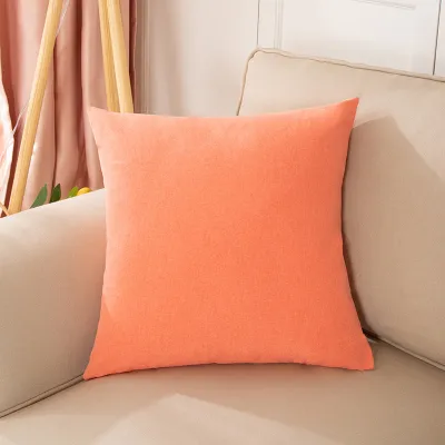 40x40cm/45x45cm/50x50cm Plain Cotton Linen Style Sofa Cushion Cover Pure Linen Throw Pillow Cases Without Core