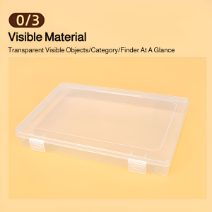File Box Storable Multifunction Data Box Durable Transparent Waterproof Excellent Sealing Multi-size