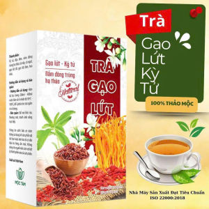 Trà Gạo Lứt Kỳ Tử Hộp 30 Gói Chính Hãng Cao Cấp - Trà bổ gan giảm cân giảm béo đốt mỡ thừa giảm mỡ máu mát gan thải độc