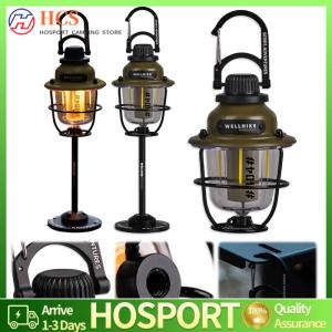 【HCS】เต็นท์ฉุกเฉินไฟ LED Light Stepless Dimming Retro Campsite Lantern Type-C แบบชาร์จได้ 30H Runtime Max Runtime สำหรับการปีนเขาตกปลา