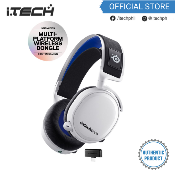 SteelSeries Arctis 7P+ Wireless Gaming Headset [White] 61471