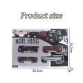 Children's toy train educational electric retro assembly with track simulation classical train set boy and girl toys. 