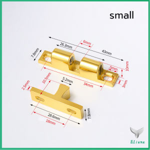 Eliana กลอนล็อคประตูตู้ ลิ้นชัก ฮาร์ดแวร์ล็อคประตู Furniture Door Latch