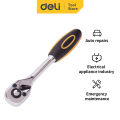 Deli Ratchet Wrench/Kunci Ratchet 45 Gerigi 1/4 1/3 1/2  inch Chrome 50BV30 DL2323 DL2X21/Alat Perkakas. 