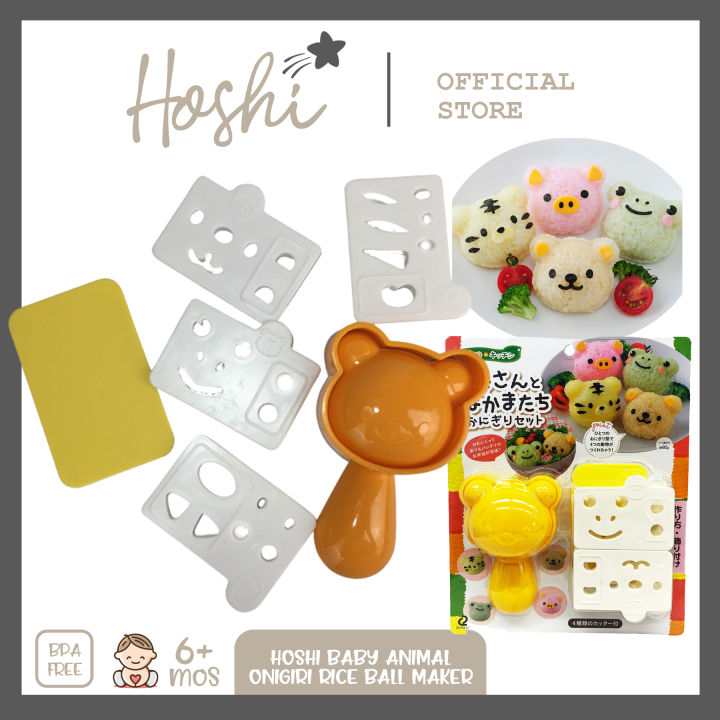 Hoshi Baby Multi Animal Onigiri Rice Ball & Nori Seaweed Press Cutter