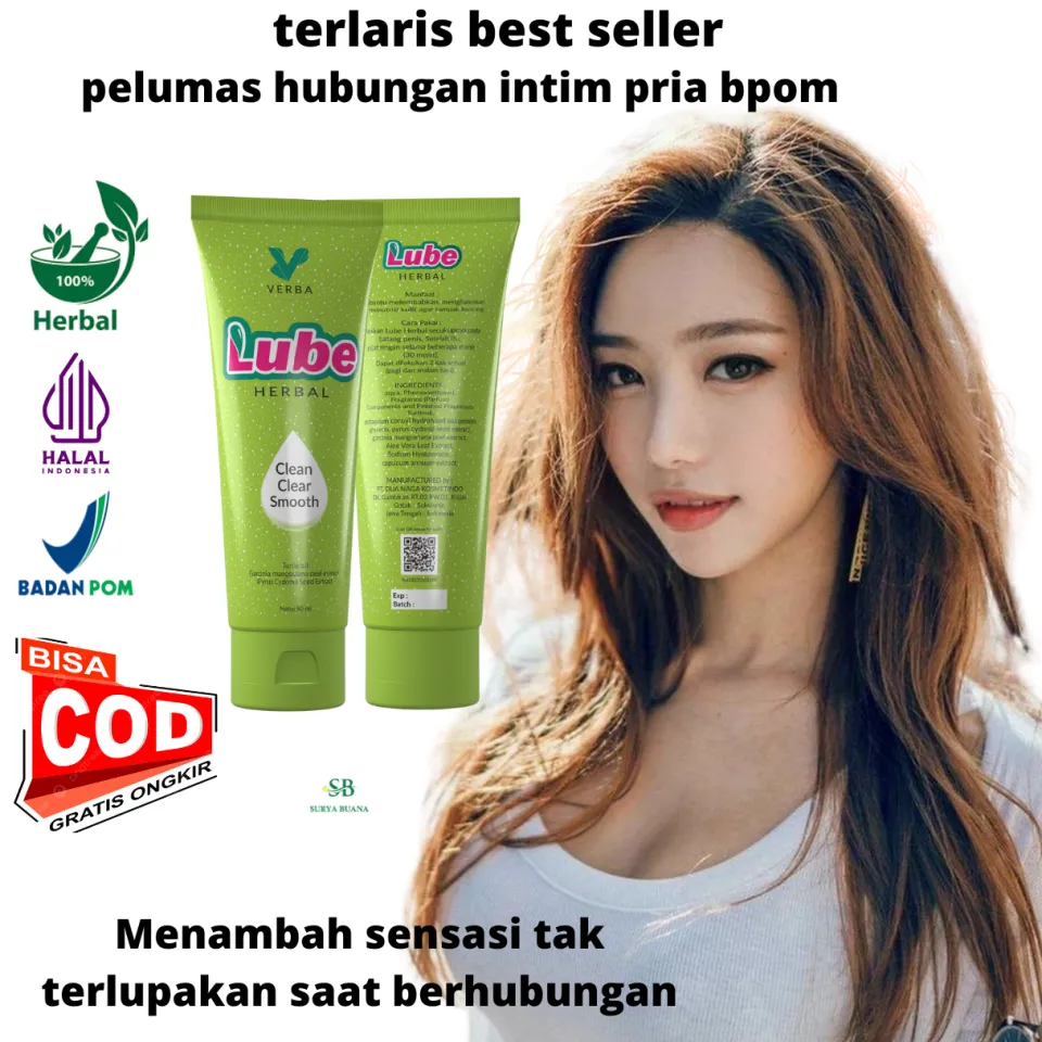 BEST SELLER VERBALUBE minyak gel pelumas untuk hubungan suami istri sex  seex intim dan kondom tahan lama alami vigel sutra vivo durex fiesta oil  wangi harum rasa buah original asli bpom |