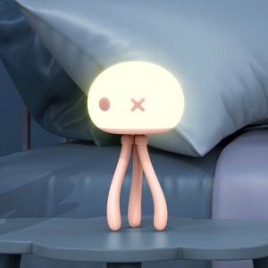Touch Sensor LED Night Light Jellyfish Silicone Light USB Night Lights Child Gift Sleeping Creative Bedroom Desktop Decor Lamp