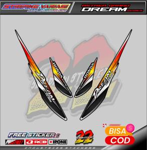 STRIPING LIST VARIASI ASTREA DREAM / STIKER MOTOR HONDA ASTREA DREAM