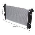 หม้อน้ำรถยนต์ DENSO 422175-7980 สำหรับ Toyota Altis 2006 1.6 เกียร์อัตโนมัติ COOL GEAR DENSO แท้ DS0065. 