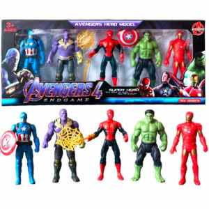 MAINAN ANAK ROBOT SUPER HERO AVENGER SET 5PCS