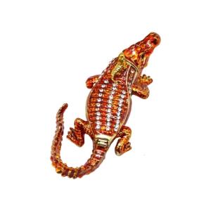 Portable Crocodiles Storage Case With Locking Mechanism Metal Construction for Protective Organization