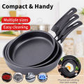 14/16/18cm Non-stick Mini Frying Pan With Handle Steak Fried Eggs Compact Skillet Less Oil Stir-fry Wok Suitable to any Stoves Kitchenware for Induction Cooker Natural Gas. 