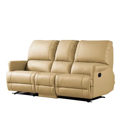 Univonna Javier 3-Seater Recliner Sofa - Beige color