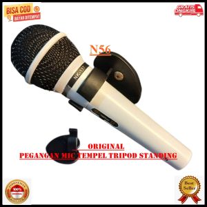 N56 ORIGINAL PEGANGAN MIC TEMPEL TRIPOD STANDING HOLDER STAND MIK MIX MICROPHONE MIKROPON TEMBOK DIN