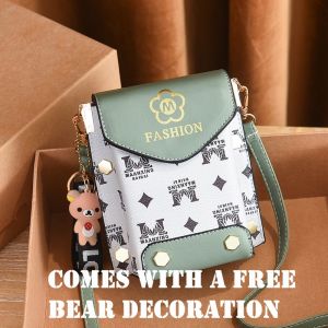 Small bag for mobile phone female ins fashion messenger bag mini vertical simple shoulder bag