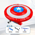GoStar captain shield water sprayer electric burst water spray drop superhero vibrating gold shield beach water outdoor toys. 